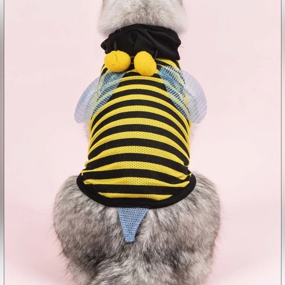 Dog / Cat Bumble Bee Costume Hoodie Halloween NEW - Picture 3 of 6
